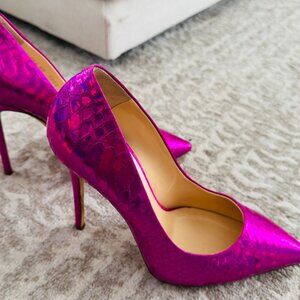 GIUSEPPE ZANOTTI RARE PINK SNAKE PUMP